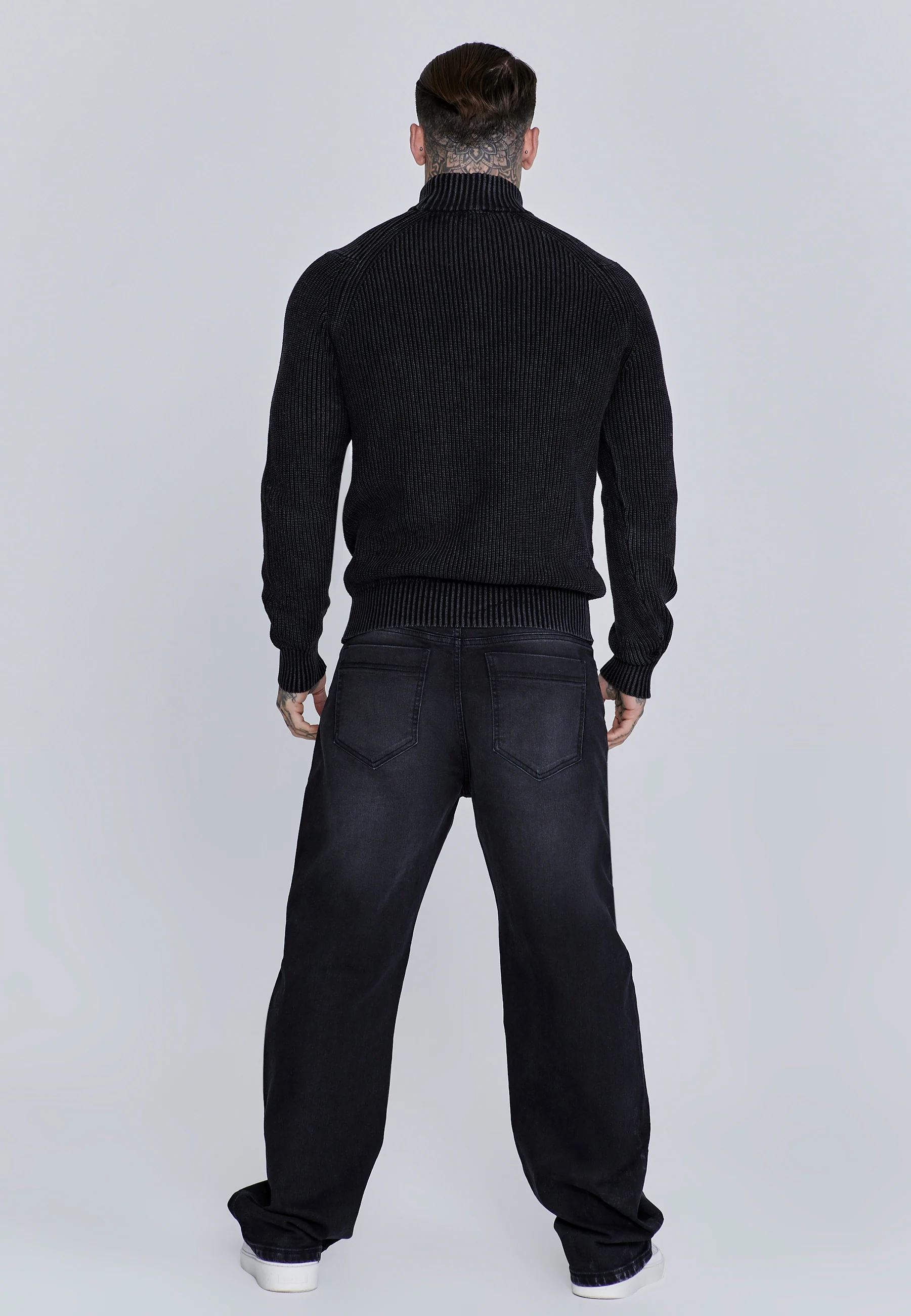 Black High Neck Sweater - Image 6