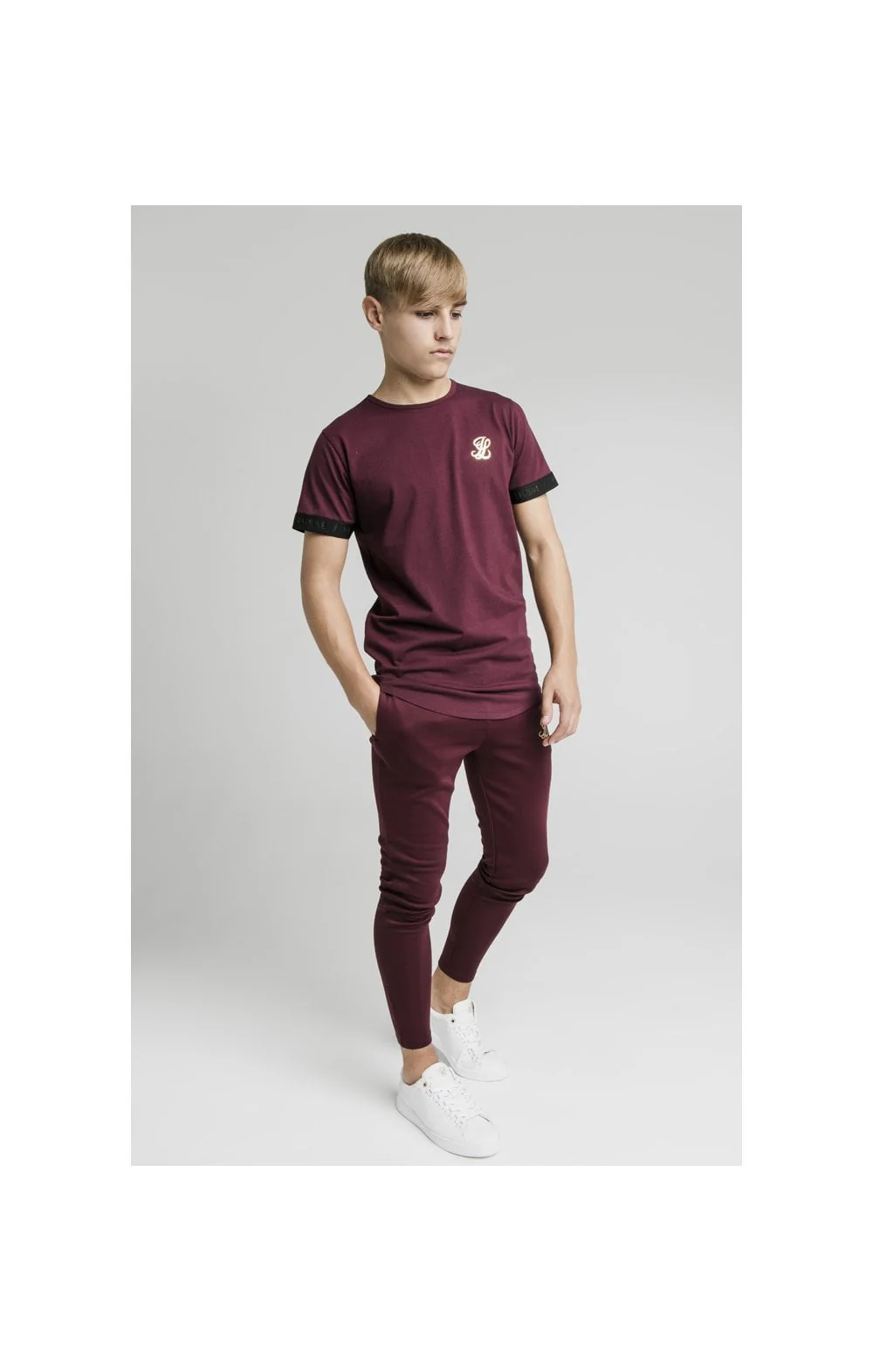 Illusive London Agility Track Pants - Burgundy - Image 6