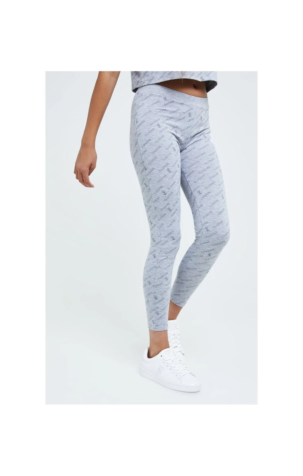 Illusive London Aop Legging - Grey Marl - Image 3