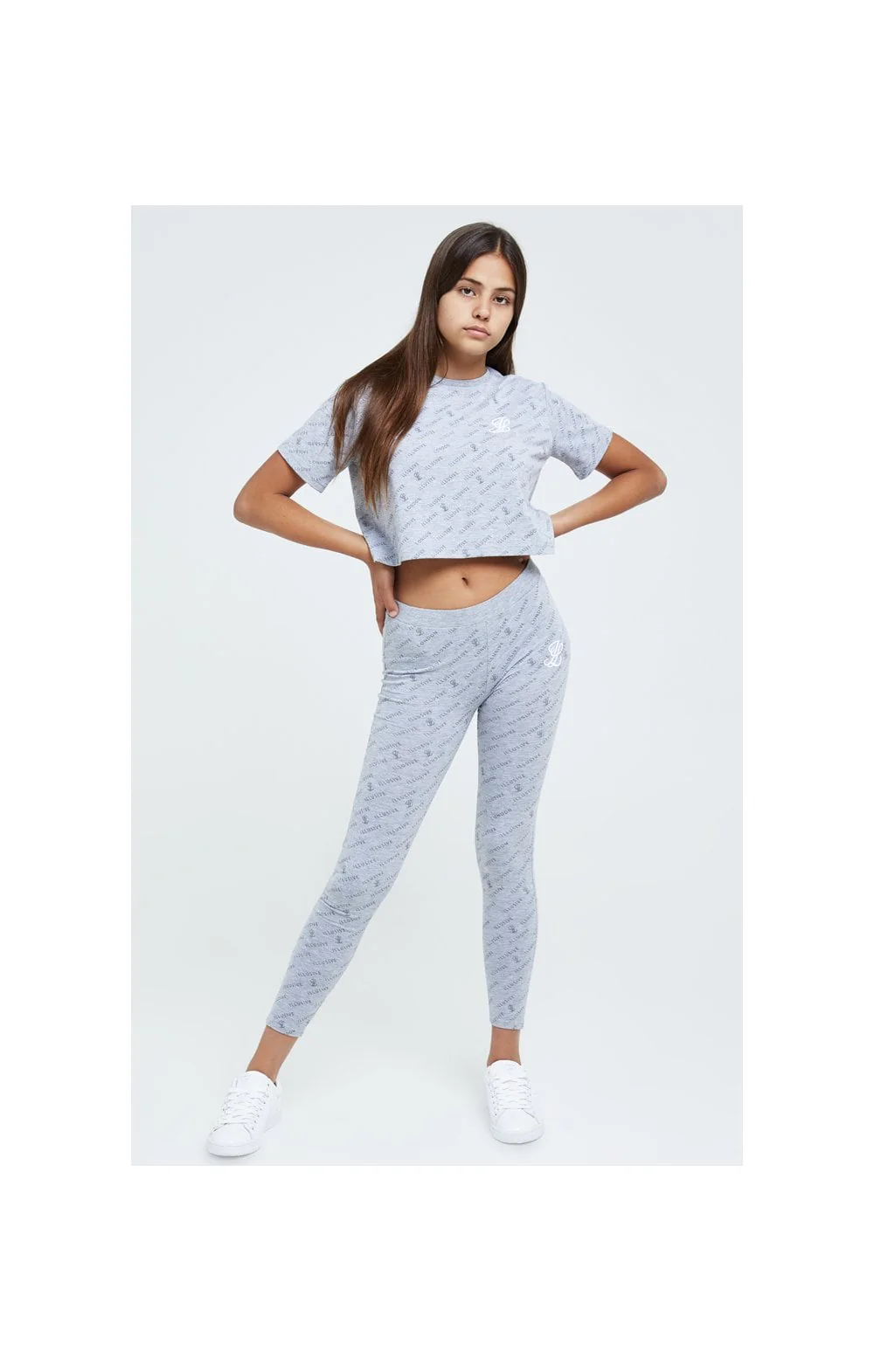 Illusive London Aop Legging - Grey Marl - Image 4