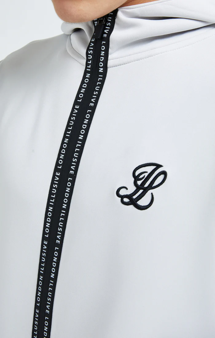 Illusive London Apex Agility Zip Through Hoodie - Grey - Image 2