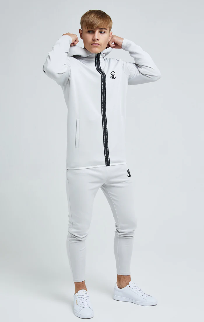 Illusive London Apex Agility Zip Through Hoodie - Grey - Image 3