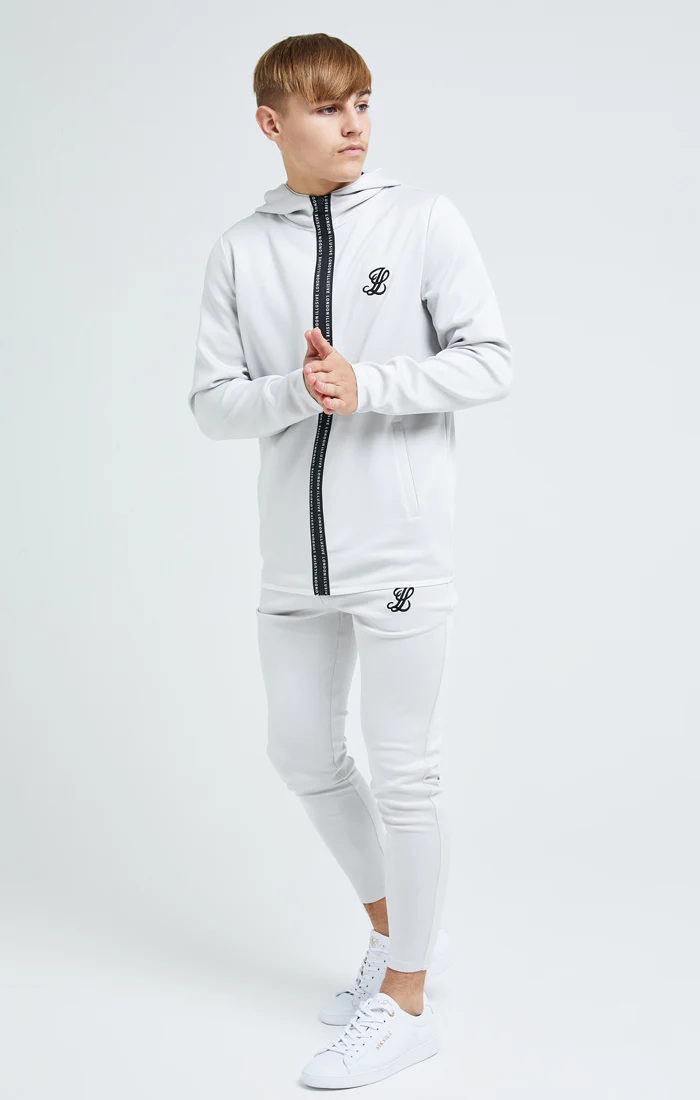 Illusive London Apex Agility Zip Through Hoodie - Grey - Image 4