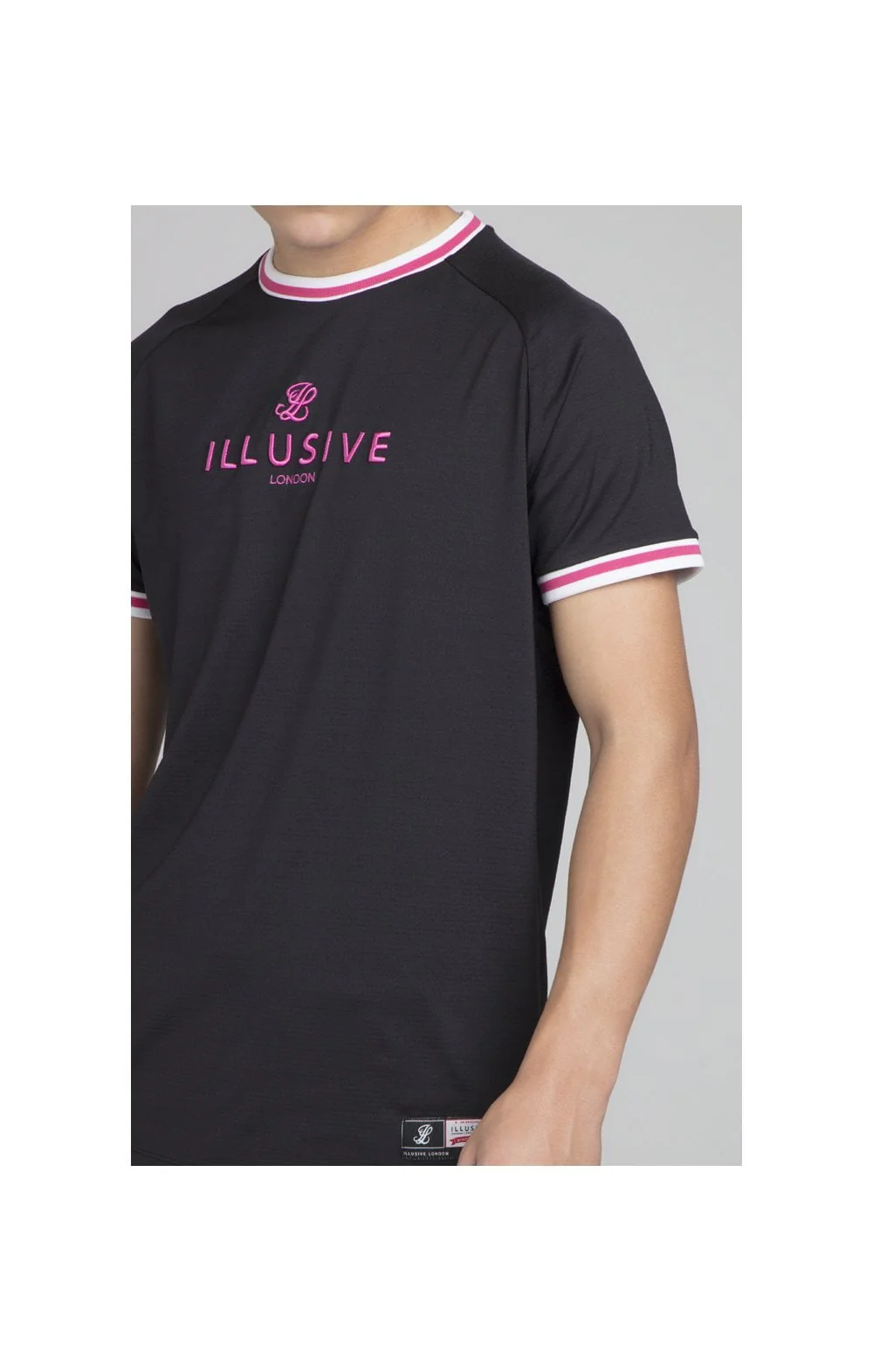 Illusive London Basketball Tee - Black - Image 2