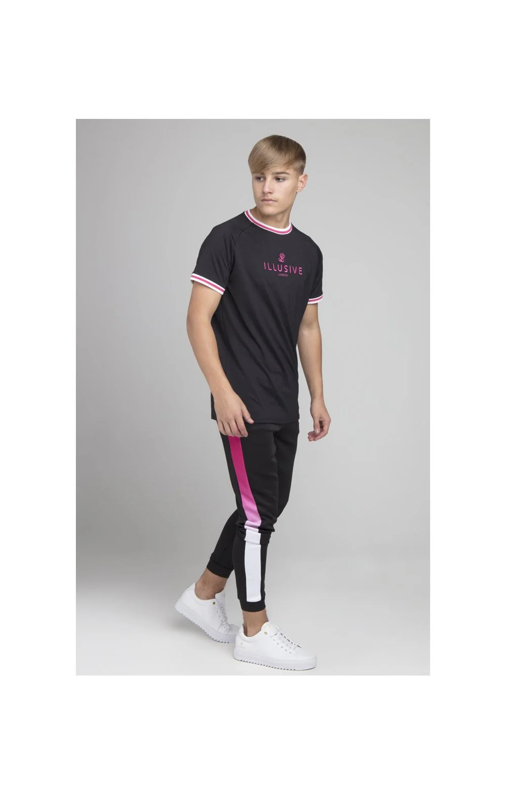 Illusive London Basketball Tee - Black - Image 4