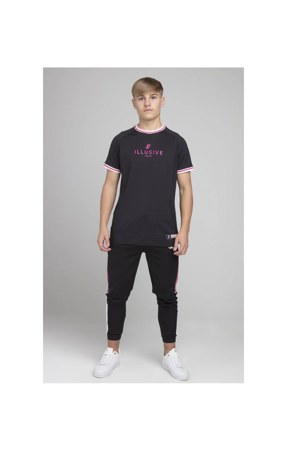 Illusive London Basketball Tee - Black - Image 5