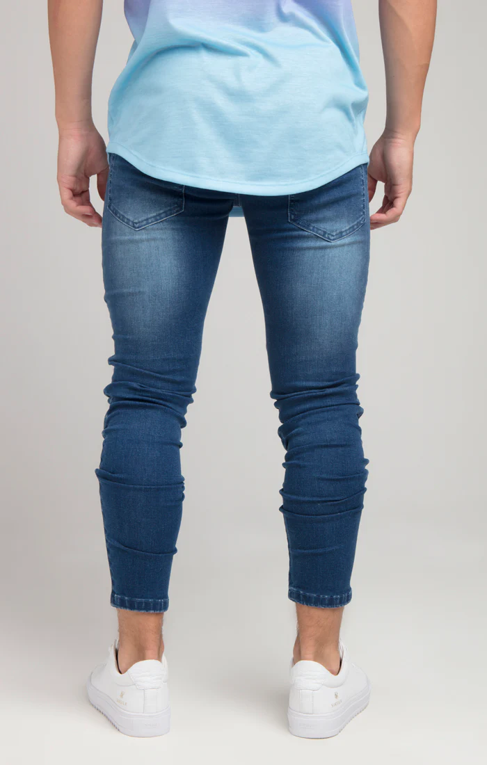 Boys Illusive Mid Wash Biker Denim Jean - Image 3
