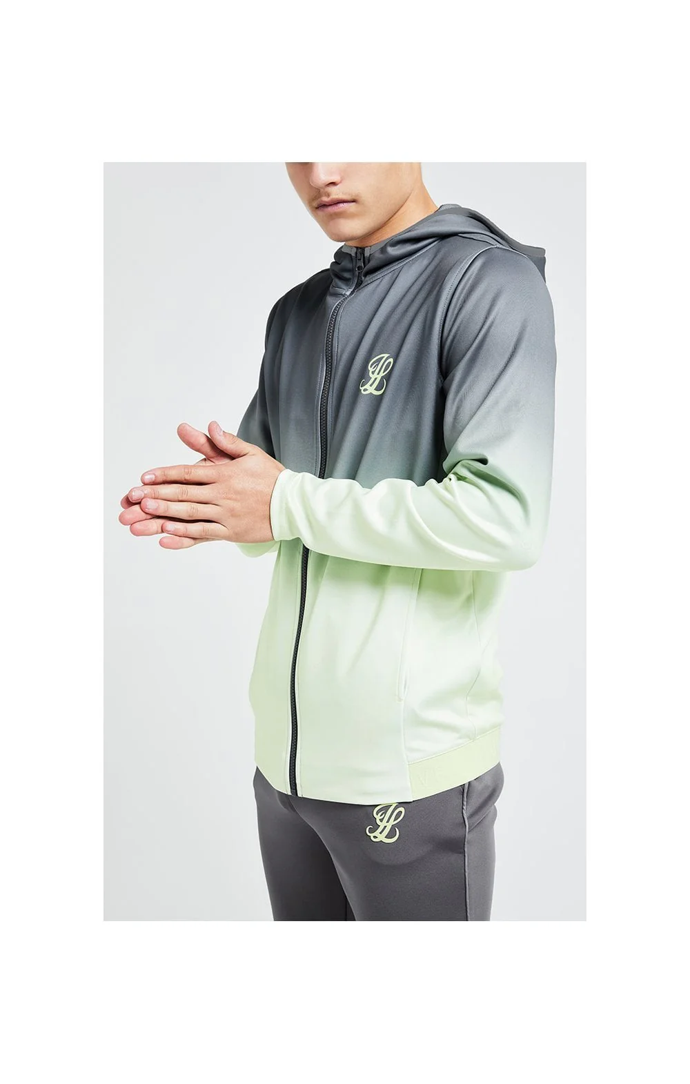 Illusive London Blaze Fade Agility Hood - Dark Grey & Lime - Image 2