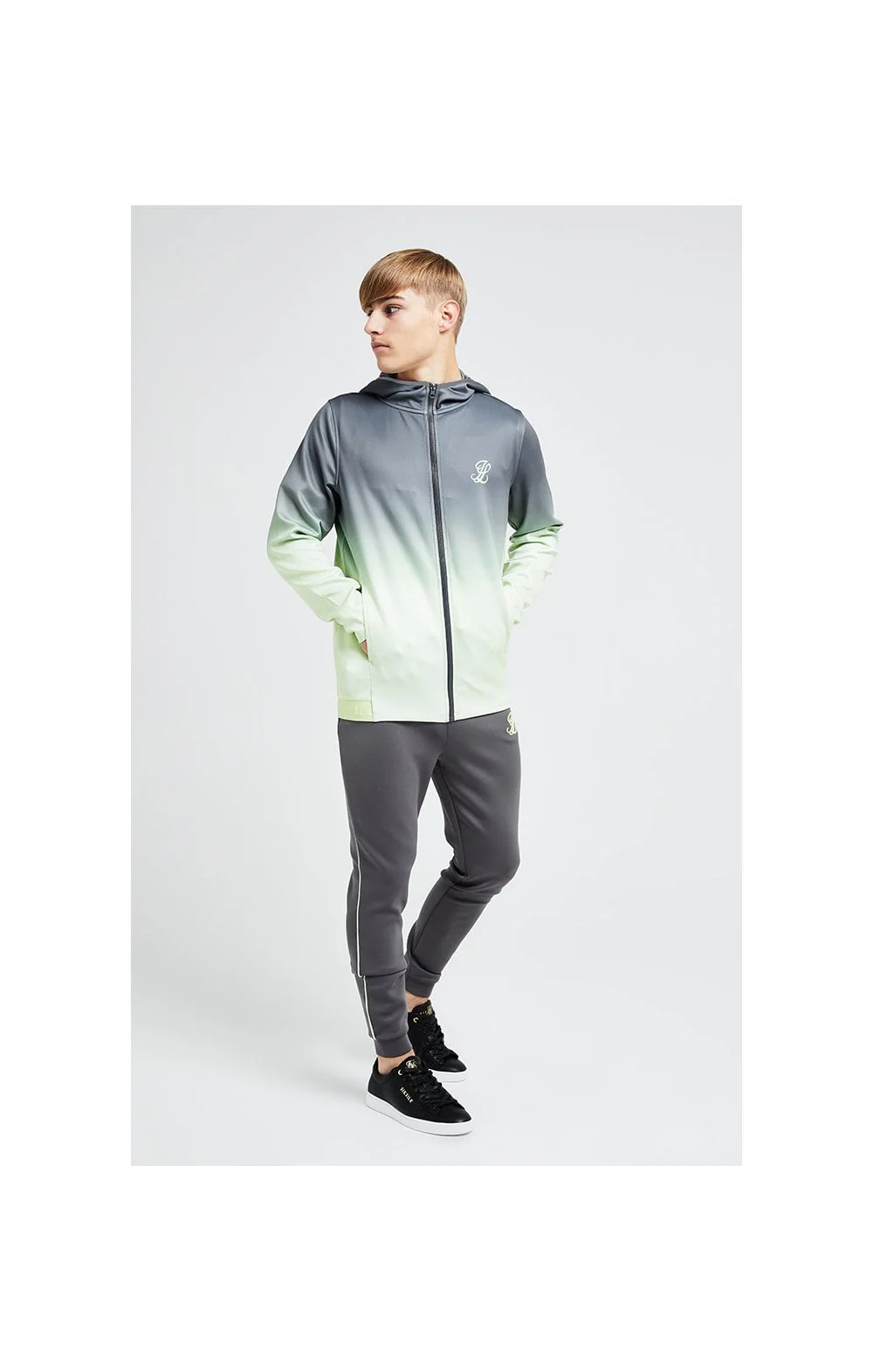 Illusive London Blaze Fade Agility Hood - Dark Grey & Lime - Image 5