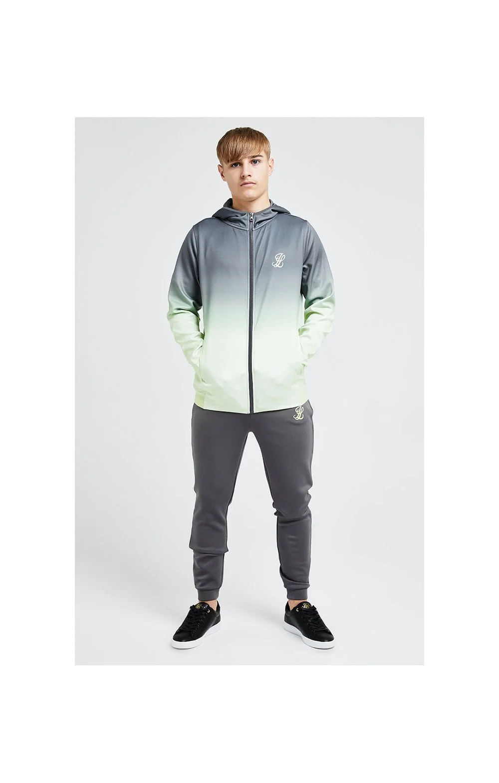 Illusive London Blaze Fade Agility Hood - Dark Grey & Lime - Image 6