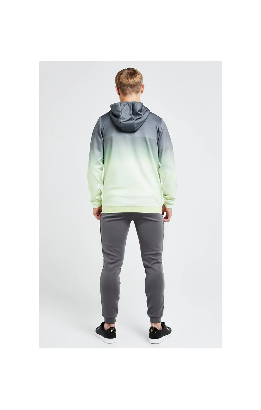 Illusive London Blaze Fade Agility Hood - Dark Grey & Lime - Image 7