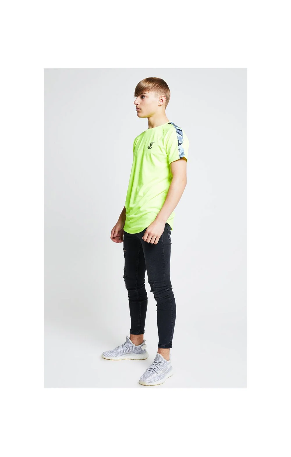 Illusive London Camo Panel Tee – Neon Yellow - Image 8