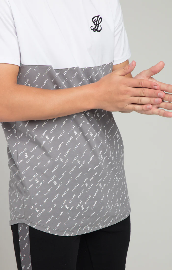Boys Illusive White Cut And Sew T-Shirt - Image 4