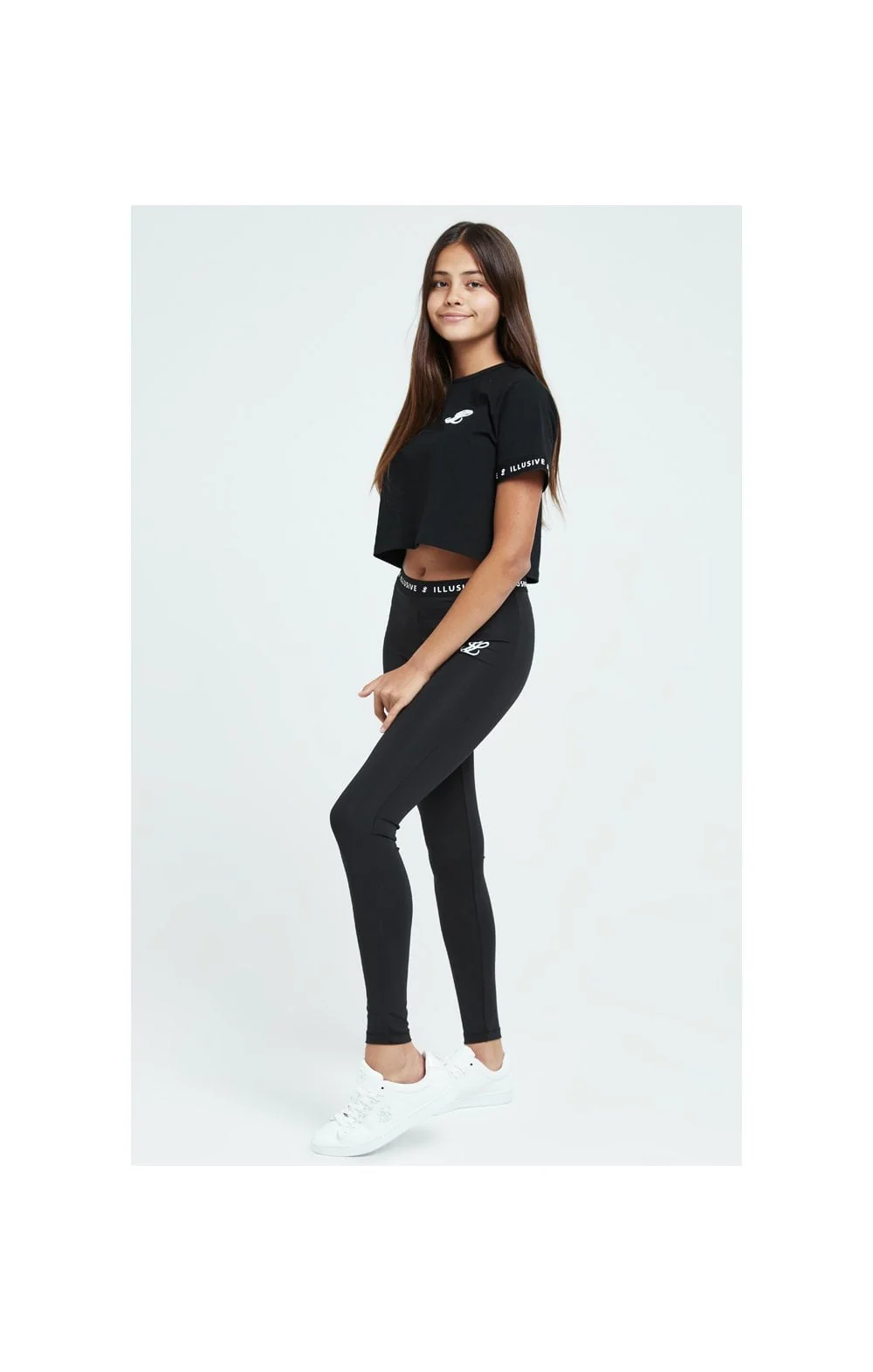 Illusive London Core Crop Tee - Black - Image 3