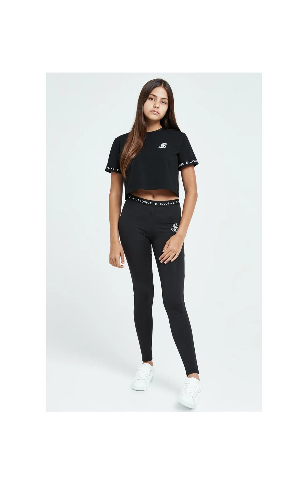Illusive London Core Crop Tee - Black - Image 5