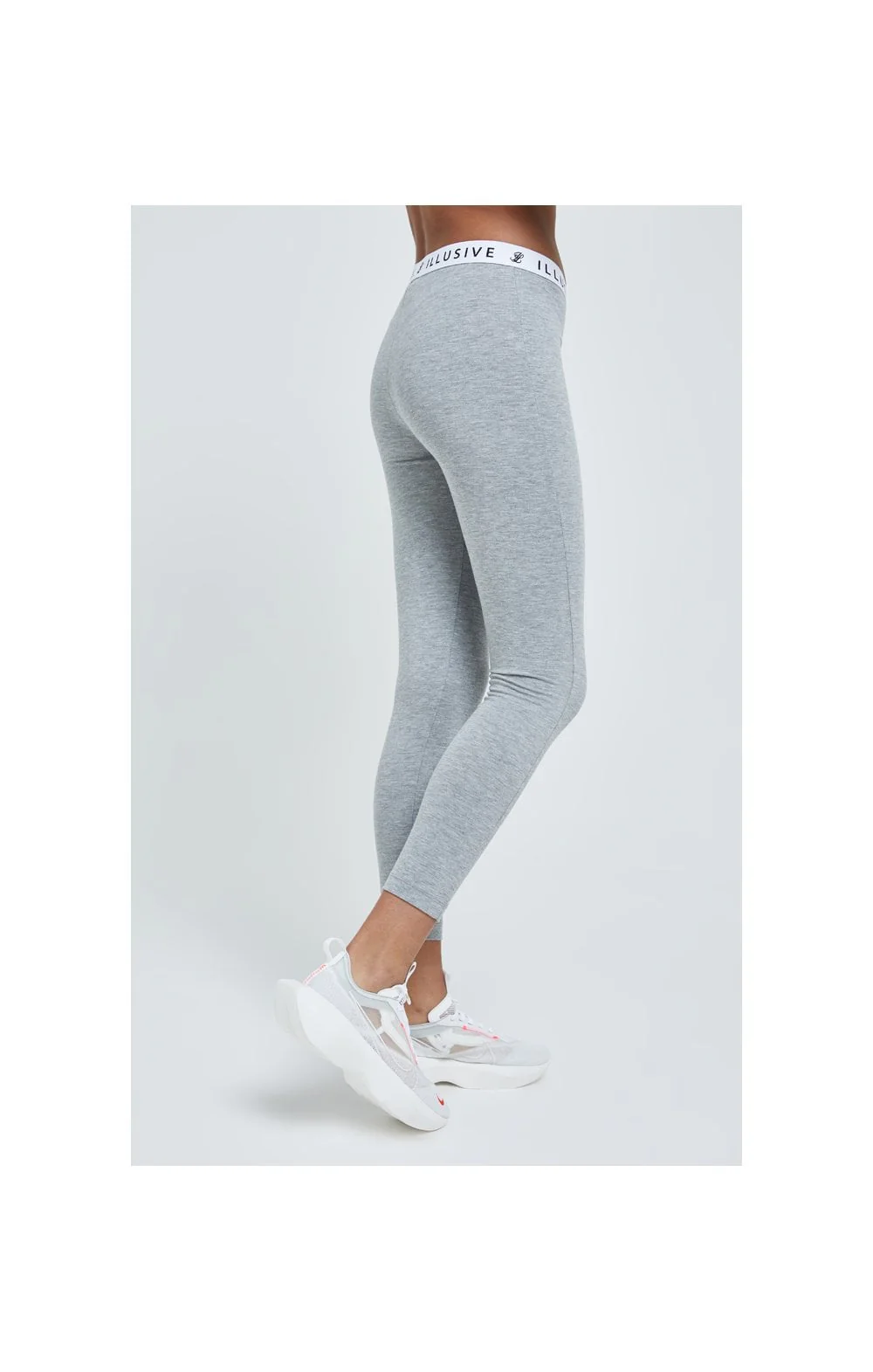 Illusive London Core Leggings - Grey Marl - Image 4