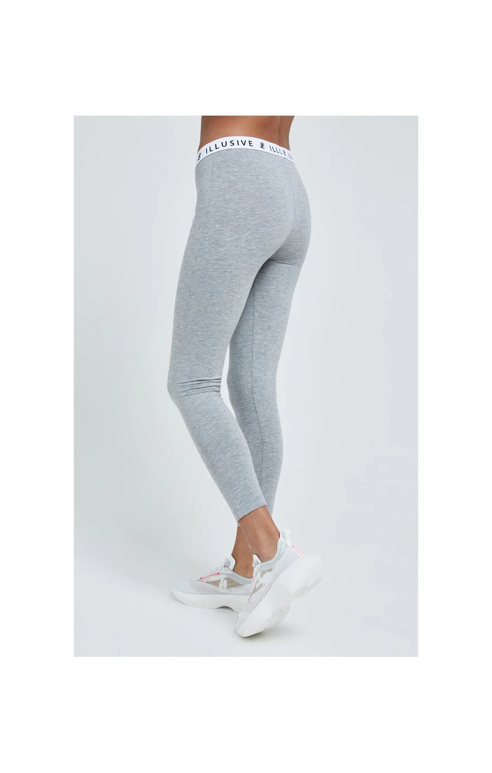 Illusive London Core Leggings - Grey Marl - Image 5