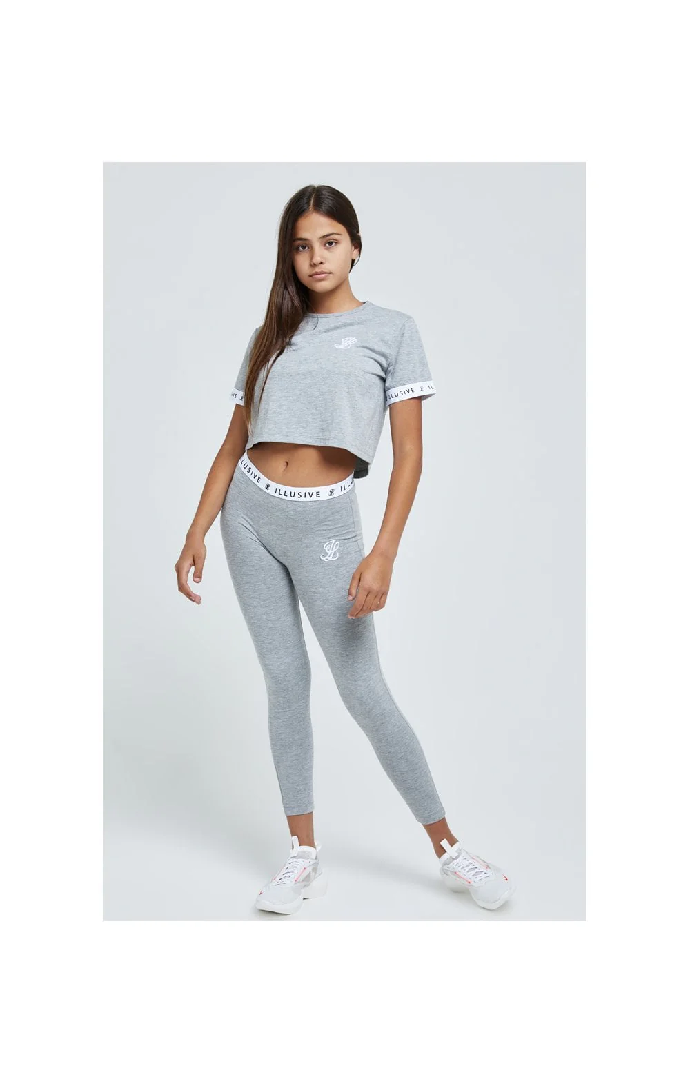 Illusive London Core Leggings - Grey Marl - Image 6