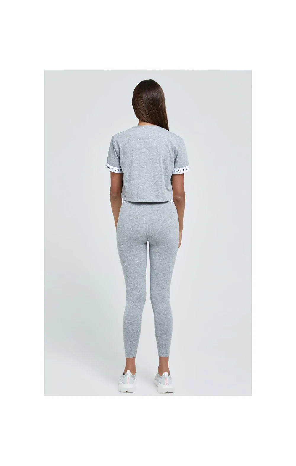 Illusive London Core Leggings - Grey Marl - Image 7