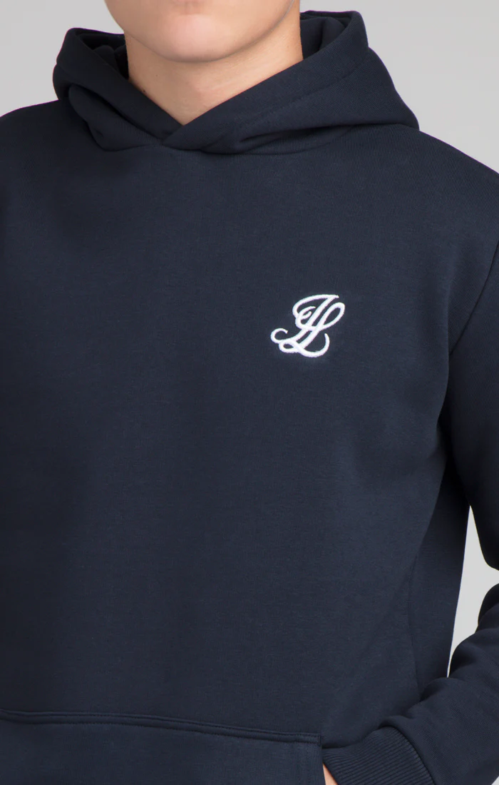 Boys Illusive Navy Essentials Overhead Hoodie - Image 2