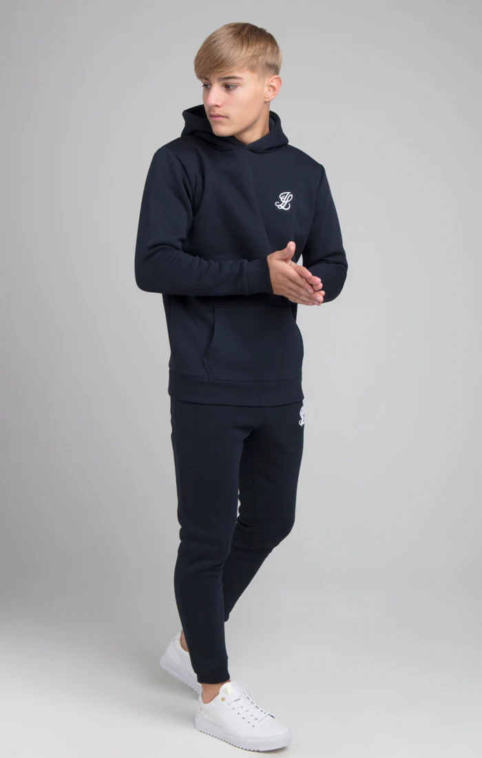 Boys Illusive Navy Essentials Overhead Hoodie - Image 4