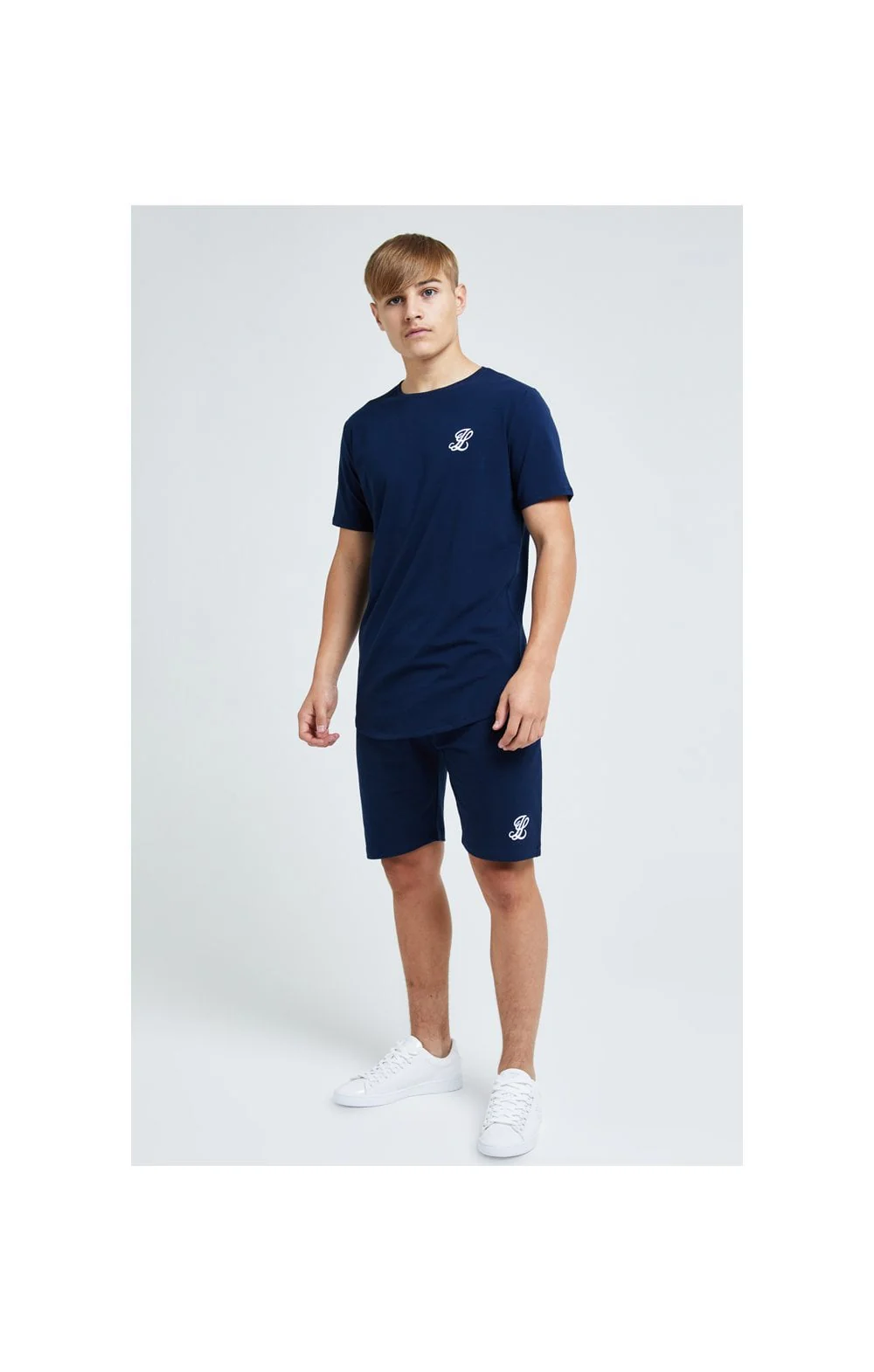 Boys Illusive Navy Essentials T-Shirt - Image 4