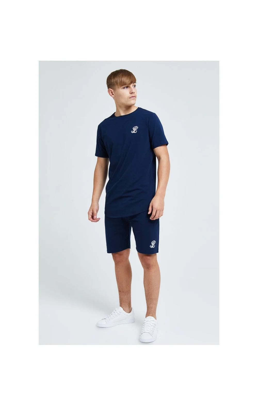 Boys Illusive Navy Essentials T-Shirt - Image 5