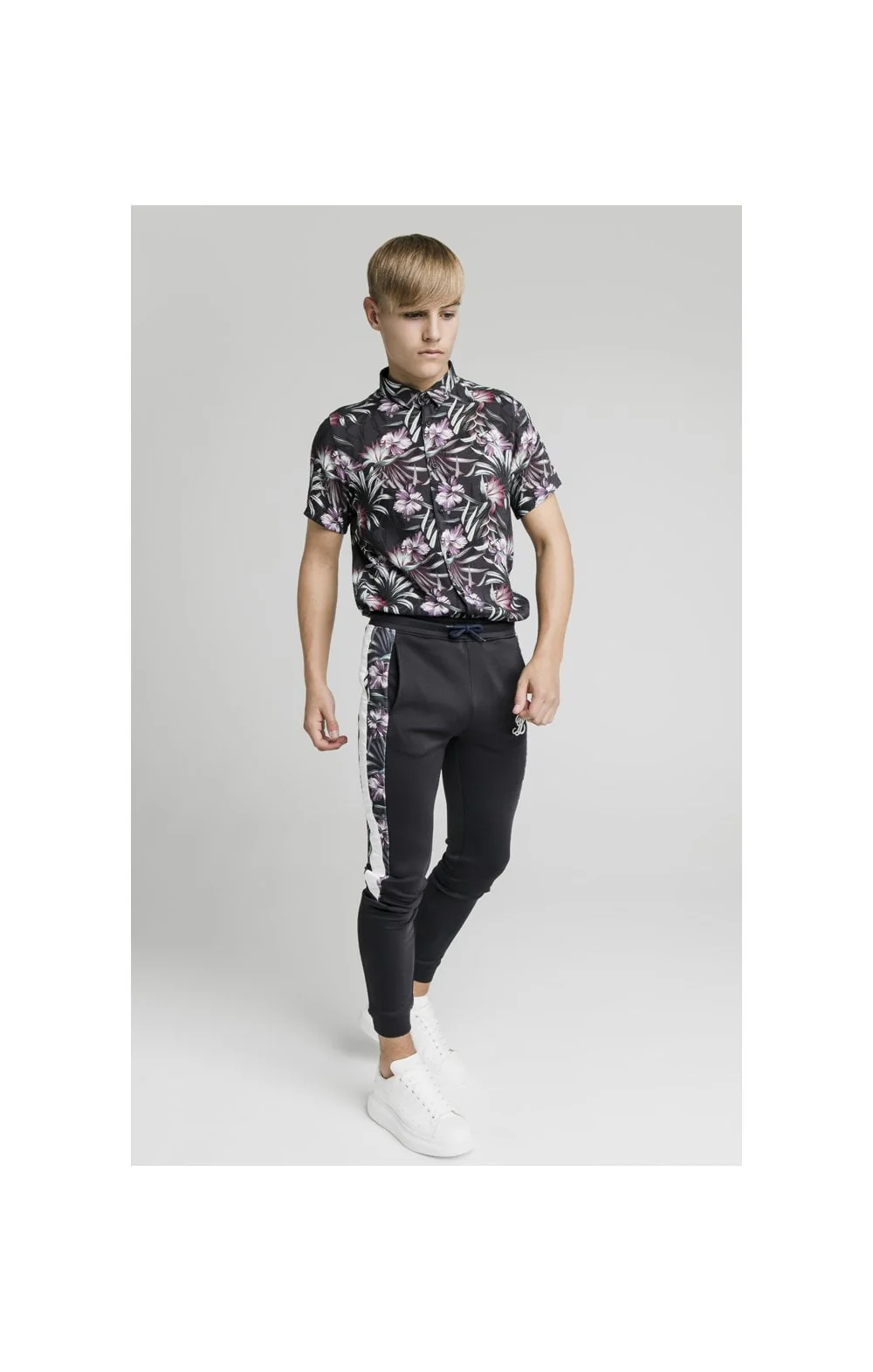 Illusive London Dark Tropical Tape Pants - Navy - Image 3