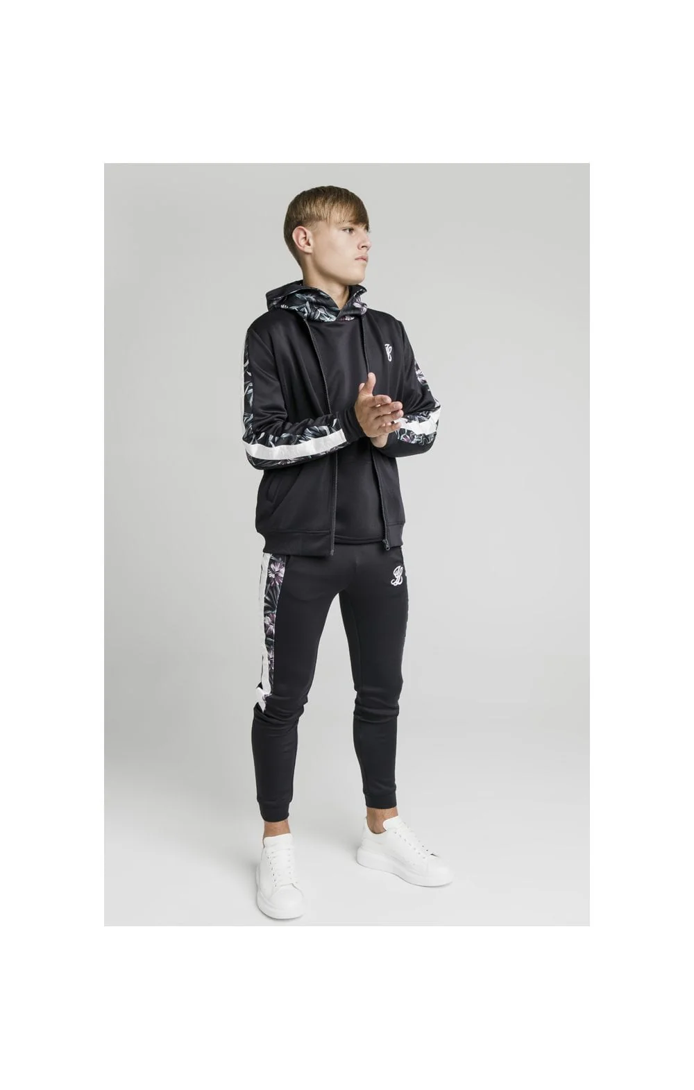 Illusive London Dark Tropical Taped Bomber - Navy - Image 5