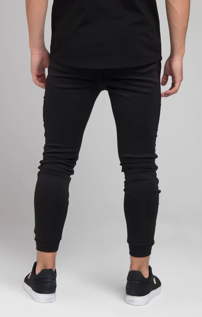 Boys Illusive Black Taped Jogger - Image 3