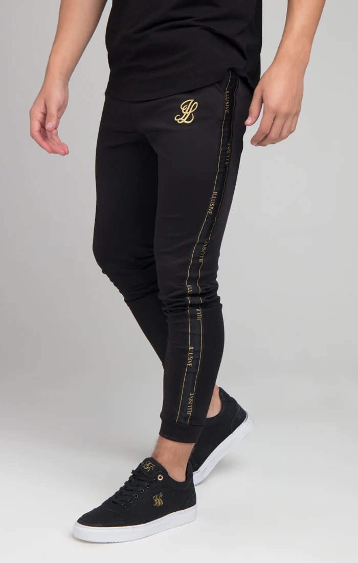 Boys Illusive Black Taped Jogger - Image 4