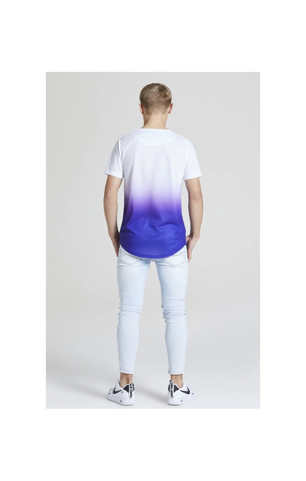 Illusive London Distressed Skinny Jeans – Light Wash - Image 6