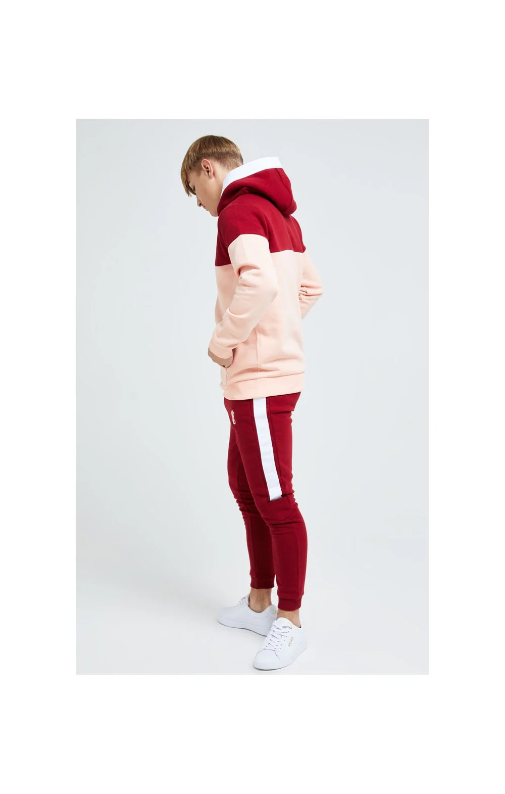 Illusive London Divergence Overhead Hoodie - Red & Pink - Image 5