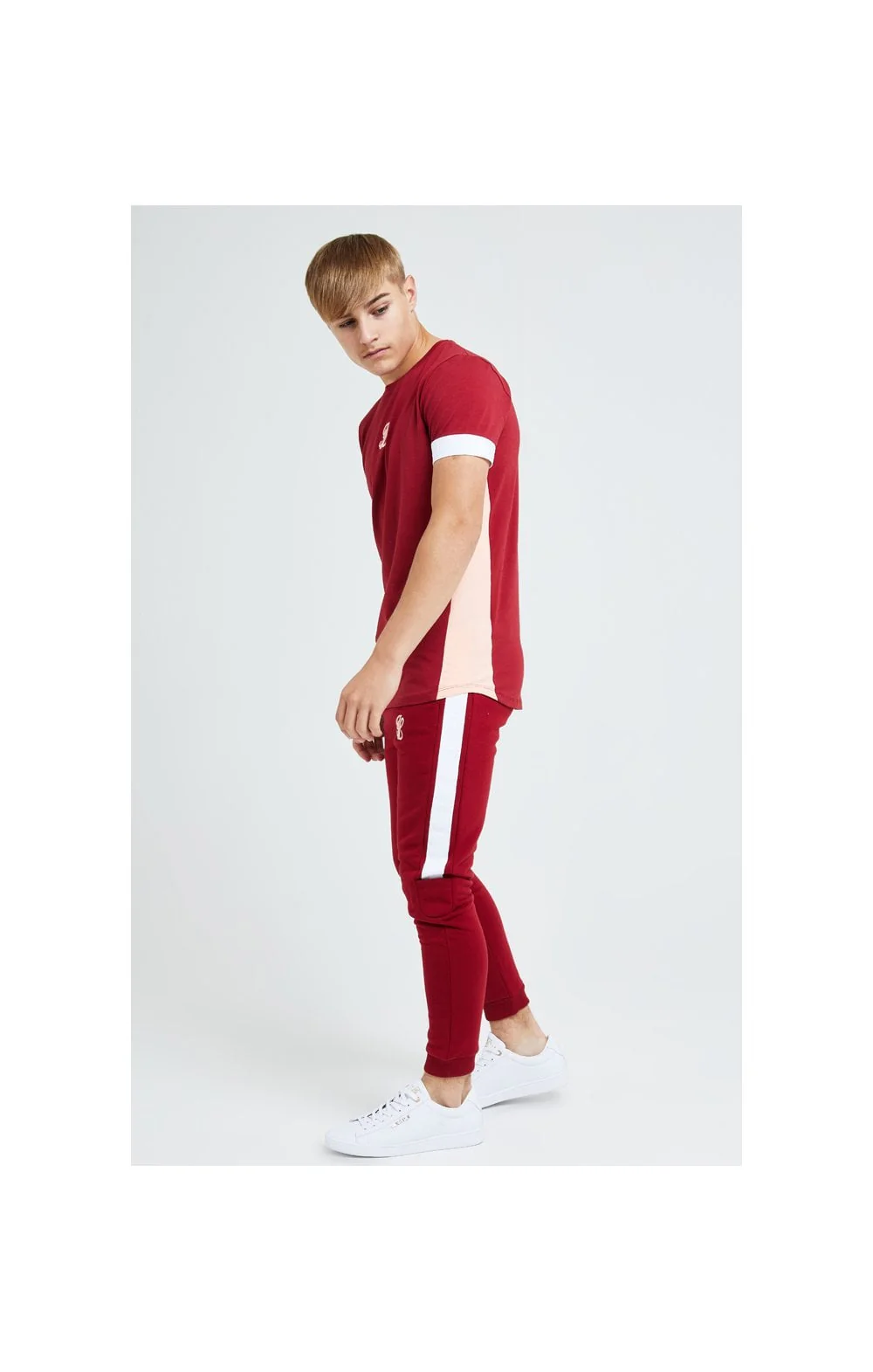 Illusive London Divergence Slide Tee - Pink & Red - Image 2