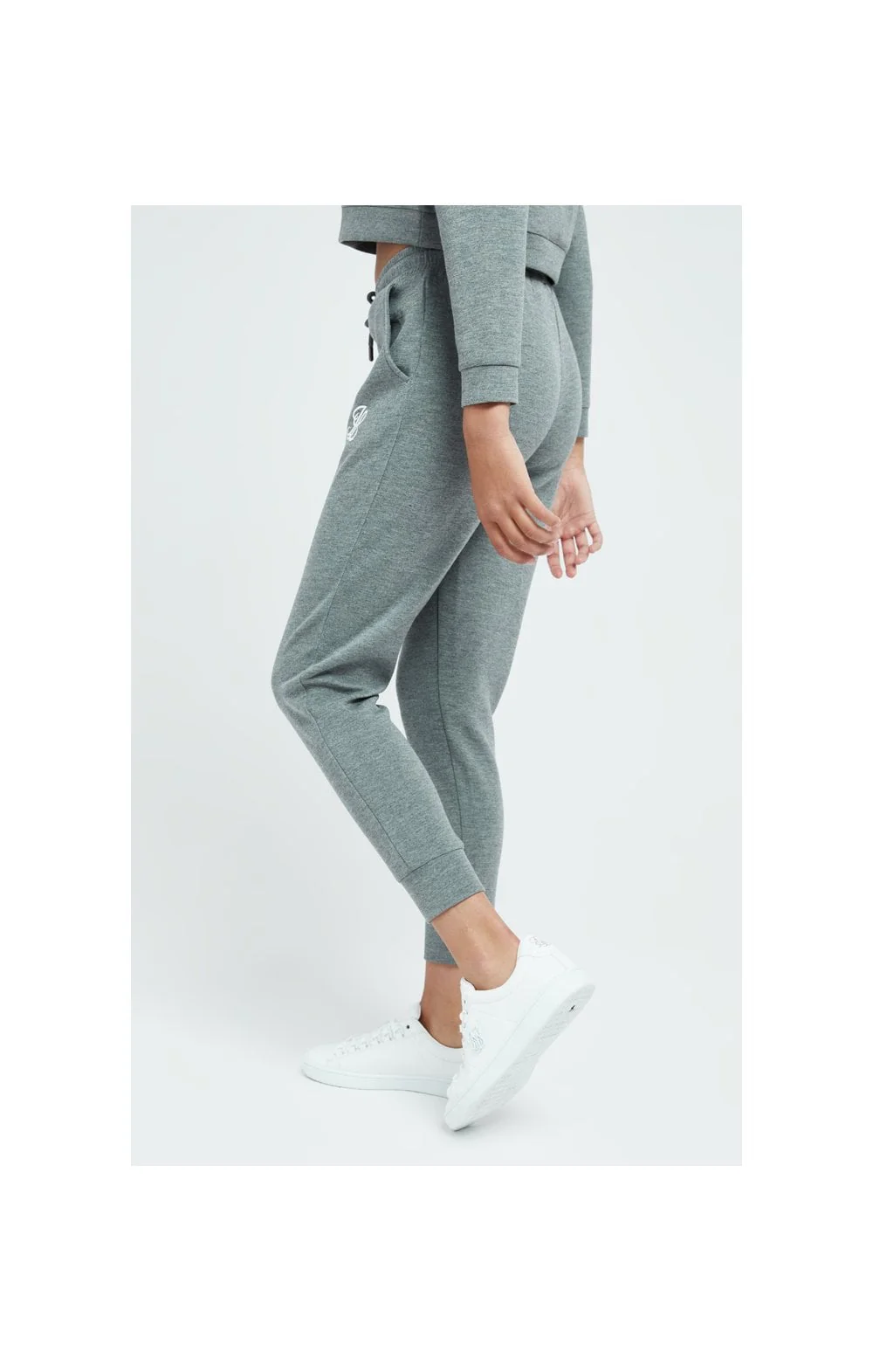 Illusive London Dual Track Pant - Grey Marl - Image 3