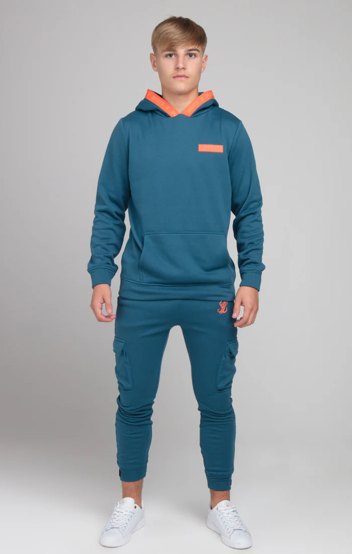 Boys Illusive Blue Taped Overhead Hoodie - Image 4