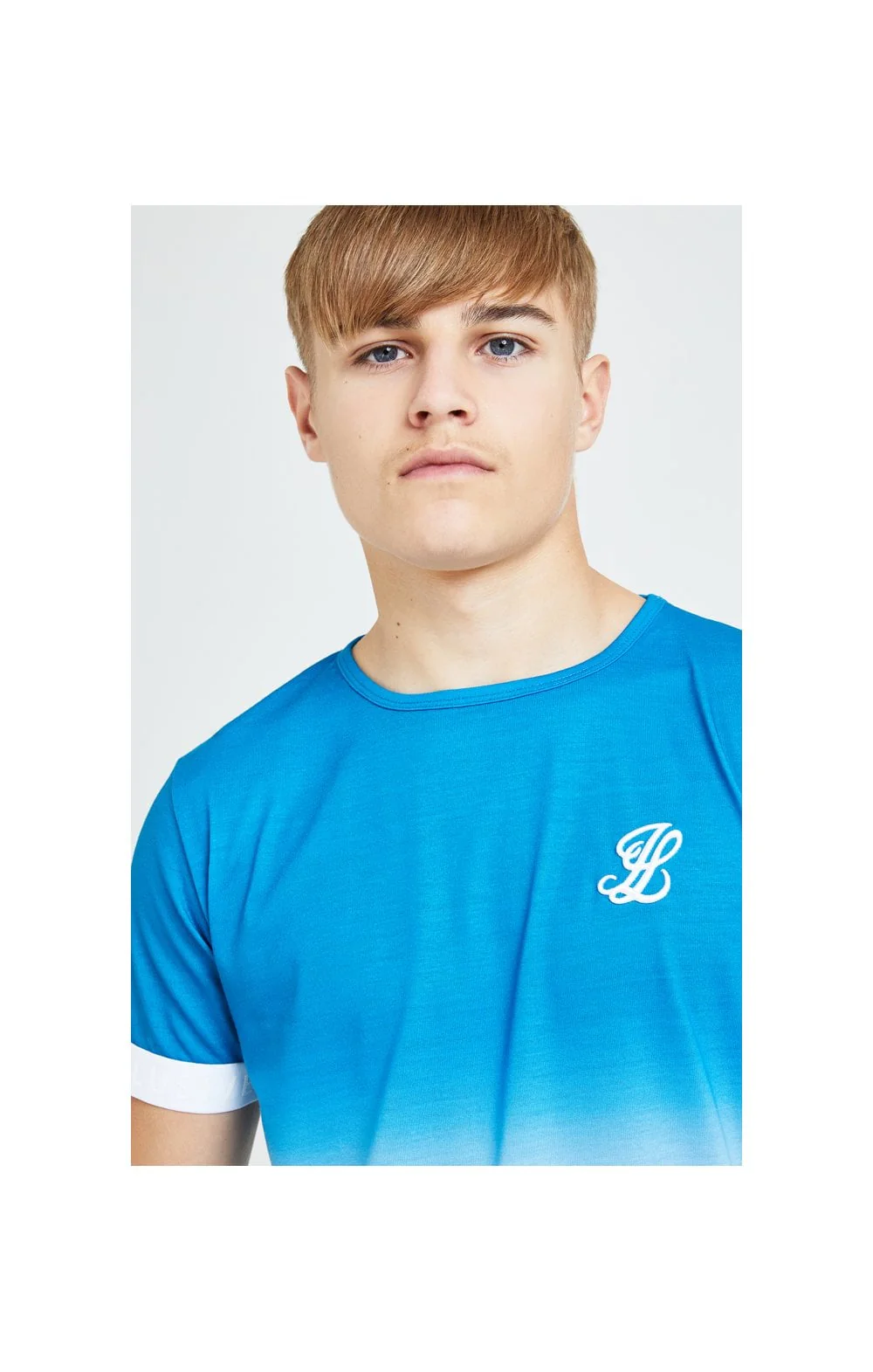 Illusive London Elevate Tech Tee - Blue & White - Image 2