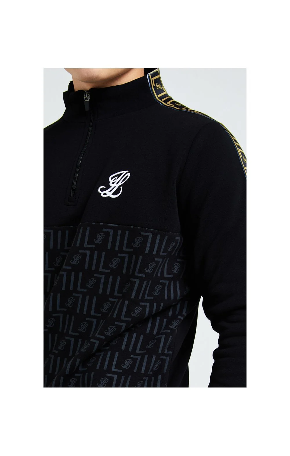 Illusive London Elite Quarter Zip - Black - Image 2