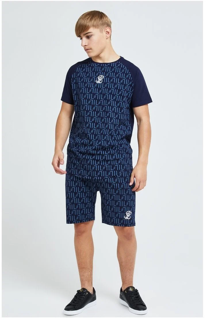 Illusive London Elite Raglan Tee - Navy - Image 6
