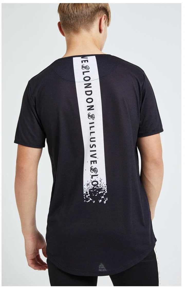 Illusive London Erupt Tee - Black & Cream - Image 2