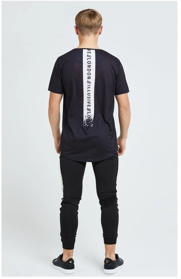 Illusive London Erupt Tee - Black & Cream - Image 4