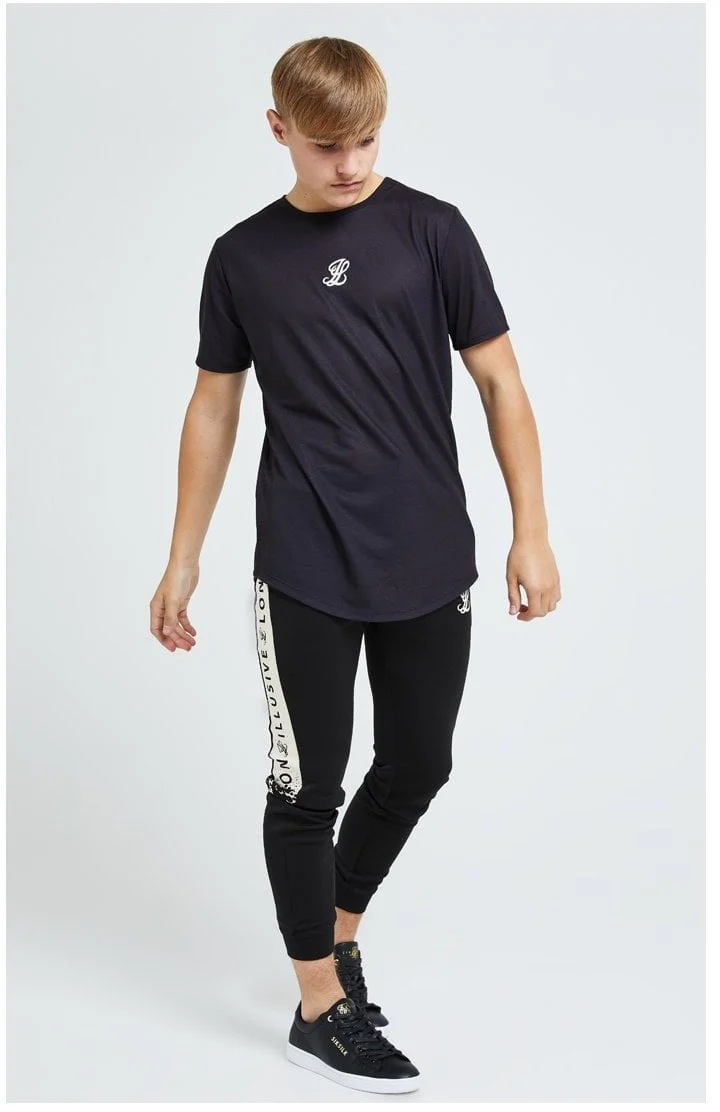 Illusive London Erupt Tee - Black & Cream - Image 5