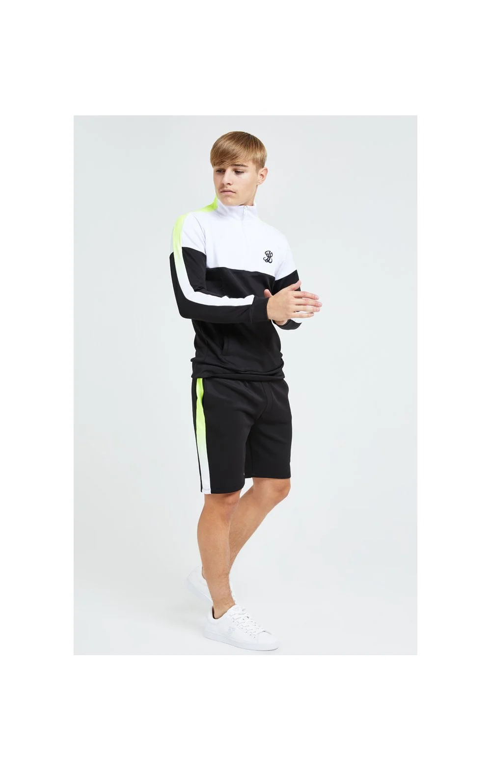 Illusive London Fade Panel Shorts - Black Neon - Image 7