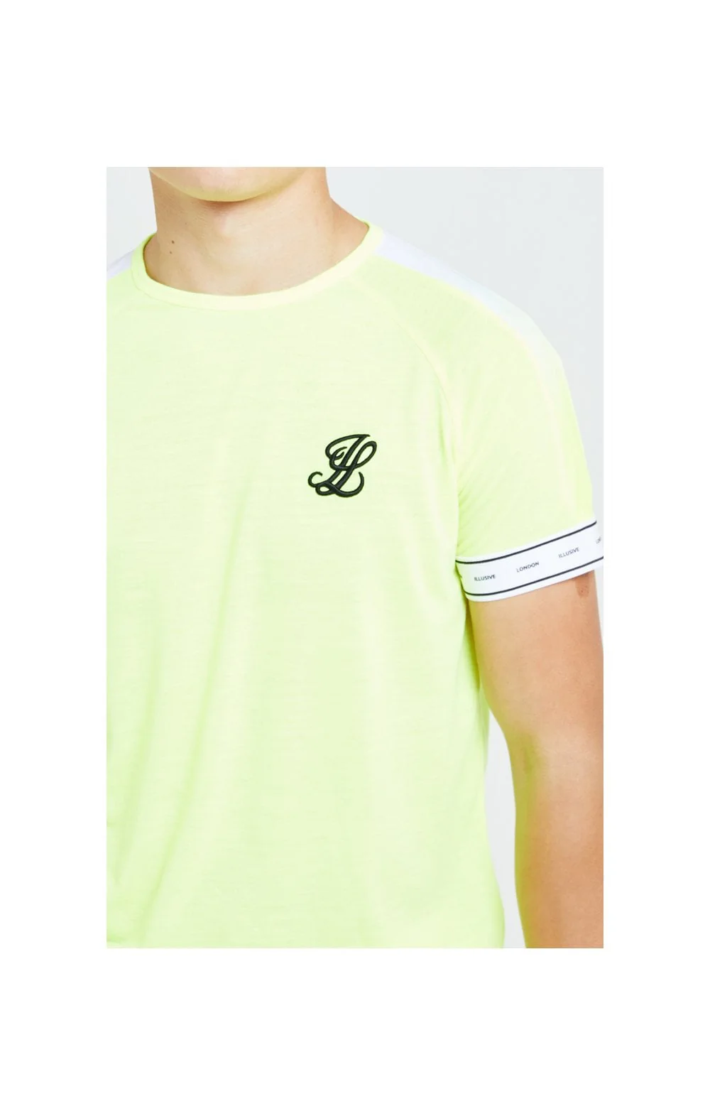 Illusive London Fade Panel Tech Tee - Neon Yellow - Image 5