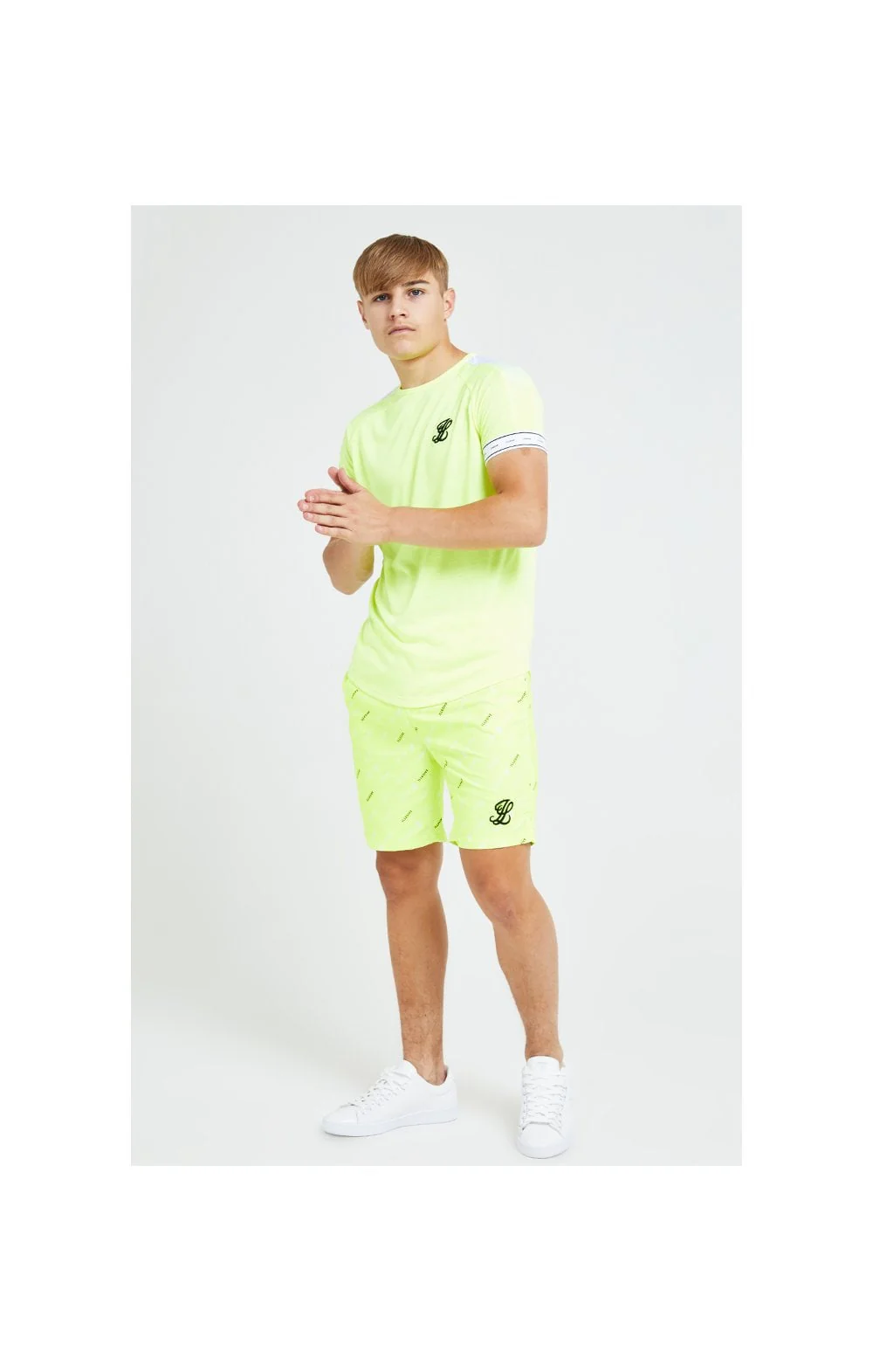 Illusive London Fade Panel Tech Tee - Neon Yellow - Image 6