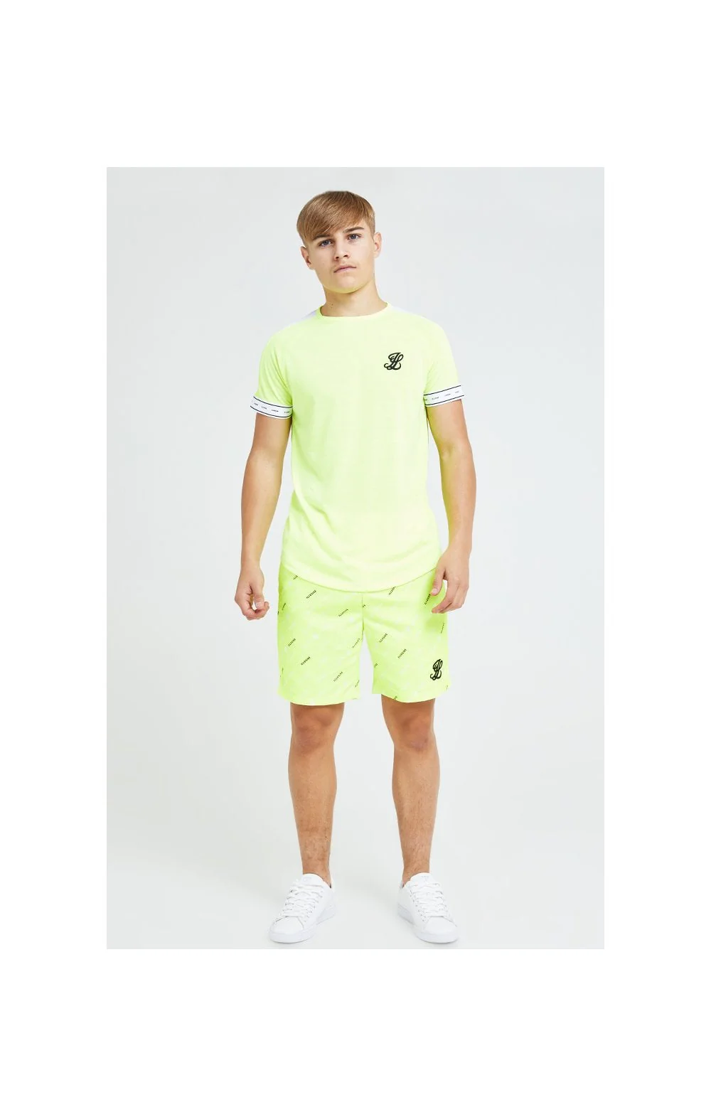 Illusive London Fade Panel Tech Tee - Neon Yellow - Image 7