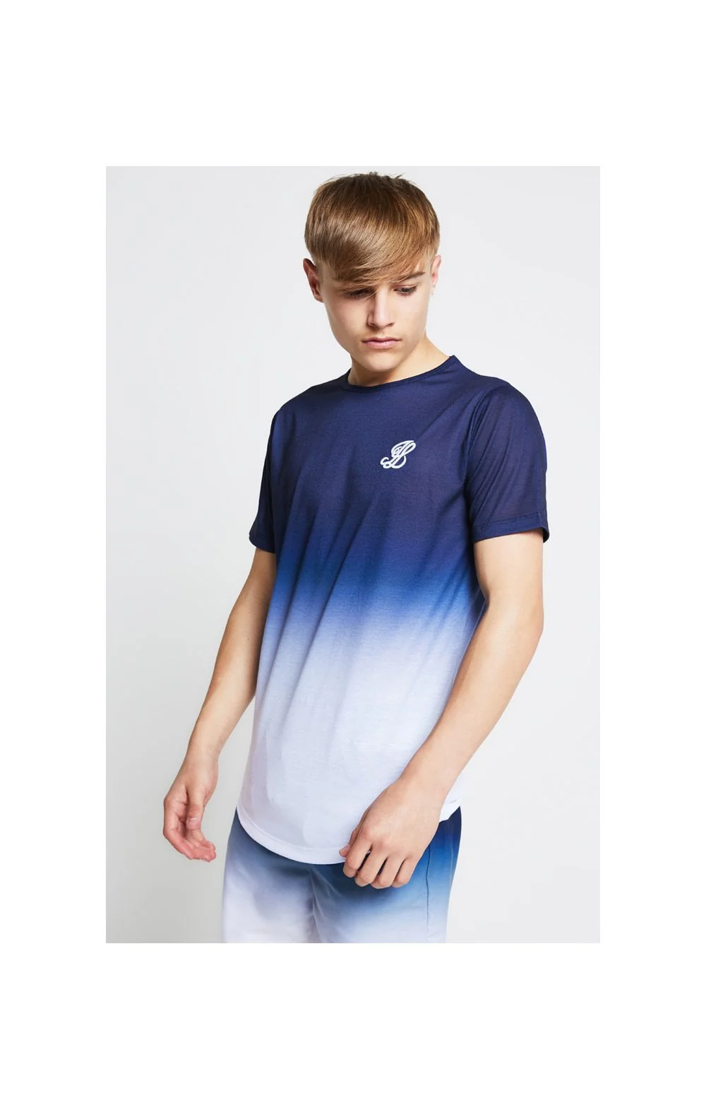 Illusive London Fade Tee - Navy & White