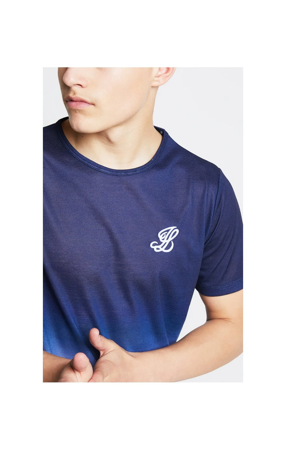 Illusive London Fade Tee - Navy & White - Image 2