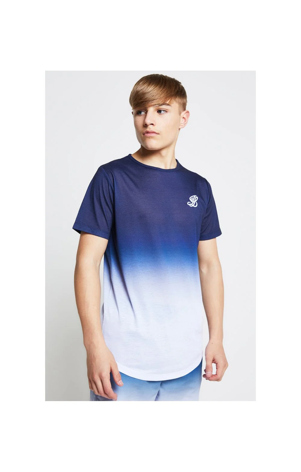 Illusive London Fade Tee - Navy & White - Image 3