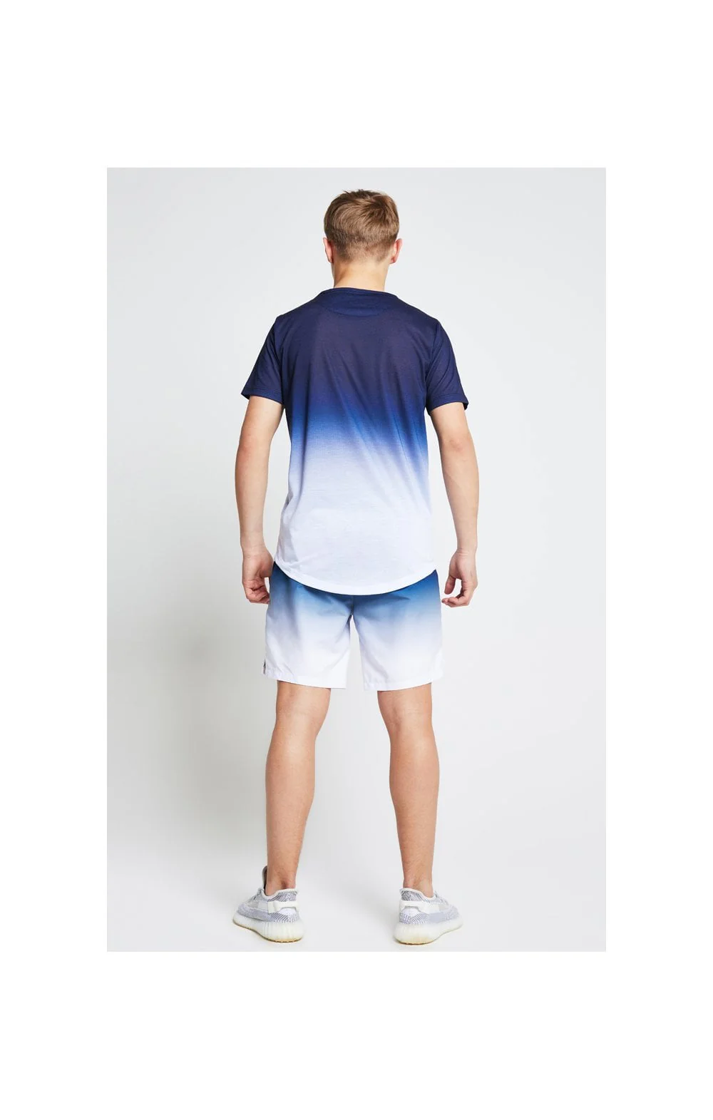 Illusive London Fade Tee - Navy & White - Image 6